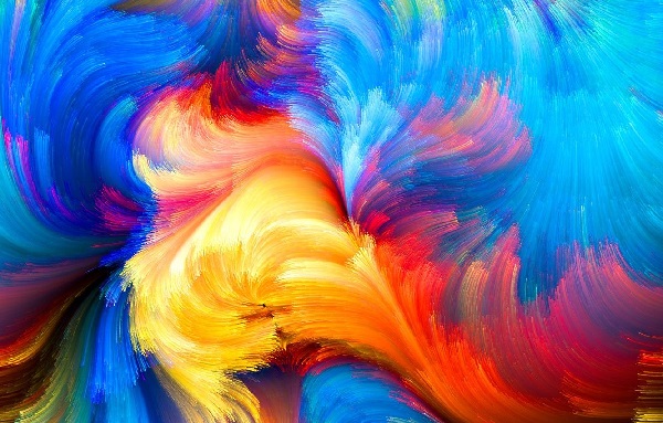 Colorful abstract paintings